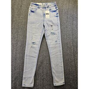 Profile by Ring of Fire Womens Size 5 Acid Wash High Rise Skinny Distressed